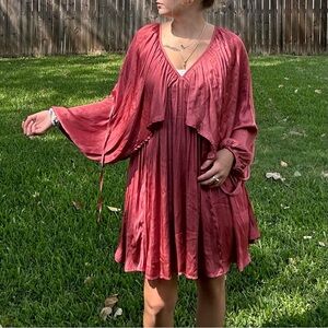 Elegant Coral Women's Dress